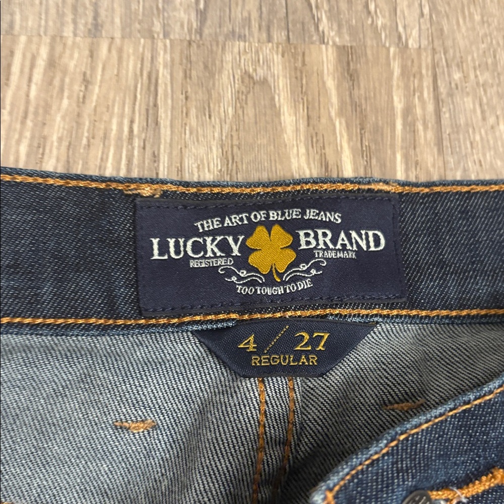 Lucky‎ Brand Dark Blue Straight Leg Jeans size 4/27 - Picture 5 of 12